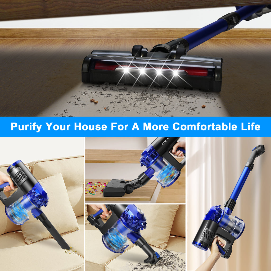 iwoly D300 Cordless Vacuum Cleaner Brushless Rechargeable